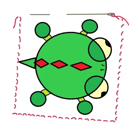 debuxo arcaico de Dunkxar feito con paint